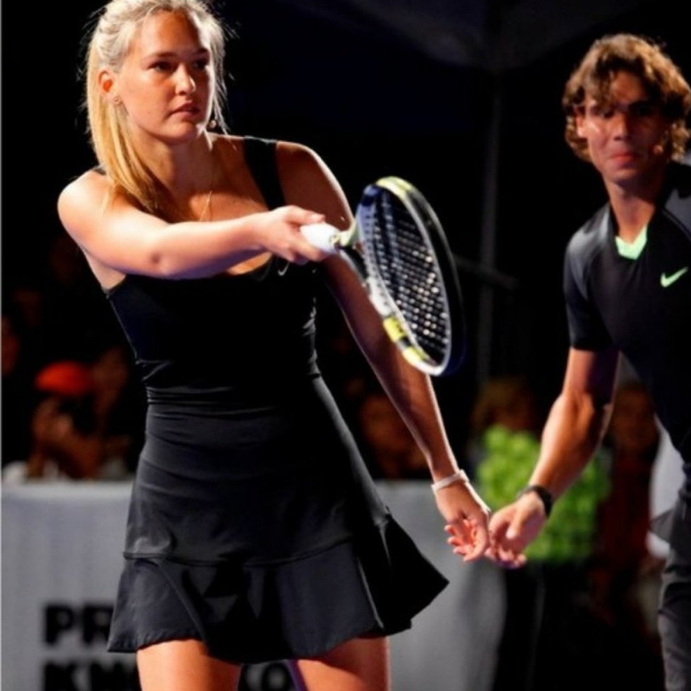 SOLD Stunning RARE black vintage Tennis/pickleball Dress